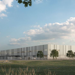 I Castellums logistikbyggnad får Noviflora toppmoderna, miljöanpassade lokaler. Foto: Castellum