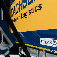 Dachser investerar i elektriska lastbilar samt i tillhörande laddningssystem. Foto: Dachser