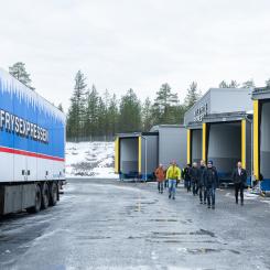 Den nya logistikterminalen i Luleå invigdes den 29 oktober. Bild: Daniel Holmgren, Cre8 Photo