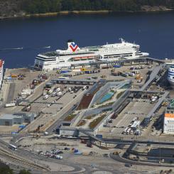 Värtahamnen, Flygbild, stockholm, 2019 Foto: Stockholms Hamnar Byline: Ports of Stockholm