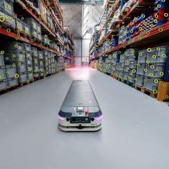 Marknaden för mobila robotar förväntas växa med 20 procent CAGR till och med 2026, från 5,5 till 9,5 miljarder dollar och ABB:s AI-baserade 3D-visionsteknik ligger i framkanten av denna tillväxt. Foto: ABB