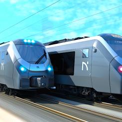 De nya tågen, som får beteckningen "Class 77", ska enligt planerna börja levereras 2025 och kommer att sättas i trafik på sträckan mellan Ski och Stabekk i Oslotrakten. Bild: Alstom