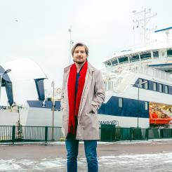 Det behövs både mer kunskap och nytänkande strategier för datadriven utveckling inom sjöfartsbranschen, anser Patrick Widuch, grundare av Fleetm8. (Foto: Anders Walls Stiftelse)