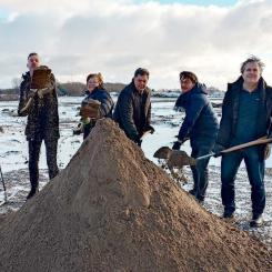 Den 30 000 kvadratmeter stora byggnaden börjar nu att byggas på Holmagärde, nära E6. Foto: Apotea