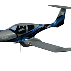 Vätgasdrivna elektriska kryssningsflygplan med fyra säten och två elmotorer. Foto: Wikimedia Commons