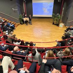 Årskonferensen hade ett fullspäckat program med flera föreläsningar. Foto: Skellefteå Science City
