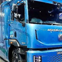 Ashok Leylands interna prototyp av en lastbil med vätgasdrift. Foto: Ashok Leyland