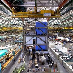 Boeings fabrik i Everett nära Seattle, USA. Foto: Wikipedia Common Lic, kredit: Jetstar Airways