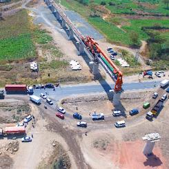 Byggnation av järnvägsviadukt i Athi, Kenya. Foto: Wikipedia Common, Kredit:	Christian odhiambo akuku