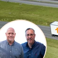 Niklas Falk och Fredrik Löwendahl. Foto: Best Transport