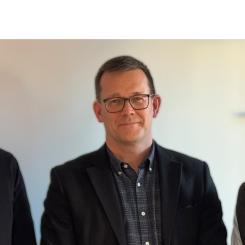 Magnus Trast, VD på Canola, Magnus Trast, VD på Canola och Anders Lööf, VD på LBC Frakt. Foto: LBC Frakt