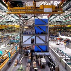 Insidan av Boeings fabrik i Everett, Washington, nära Seattle.
Foto: Flickr (CC BY-SA 2.0)