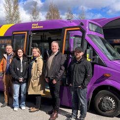 Ålands infrastruktur- och miljöminister besökte Piteå Foto: Piteå Kommun