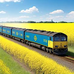 Totalt transporterade Ukrzaliznycja i genomsnitt över 12 miljoner ton gods per månad under hela året. Bild: Arkivbild