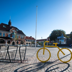 Många deltagare ville testa elcyklar, elsparkcyklar, bilpool och privat bildelning. Foto: Sjöbo kommun