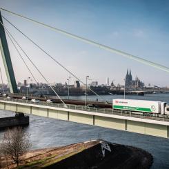Köln i Tyskland, med sin välutvecklade infrastruktur för tankning av vätgas, lämpar sig perfekt för testet. Foto: DB Schenker