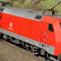 Tyskt godståg på väg. Foto: Deutsche Bahn Cargo