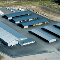 Logistik 27:s 16 000 kvadratmeter stora centrallager i Tranemo. Foto Tranemo Utveckling