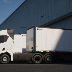 Flottan på fem fordon, som drivs av förare från Frito-Lays Memphisbaserade transportpartner Armstrong Transportation, förväntas täcka över 300 000 kilometer. Foto: Einride