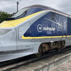 Eurostar kraftvagn 373 nummer 3999. Visades för första gången i Derby.
Foto: Alstom, kredit: Chris Meccandless-Stone