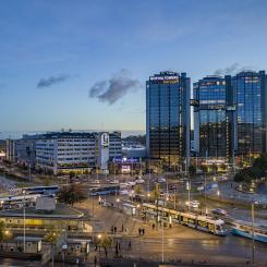 Vy över Korsvägen och Svenska Mässan Gothia Towers. Foto: Svenska Mässan Gothia Towers