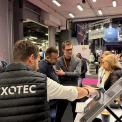 På Logistik & Transport-mässan visade företaget upp sina Skypod-robotar Foto: Exotic