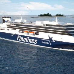 Finnlines storsatsar på passagerartrafiken mellan Sverige och Finland med två nya RoPax-fartyg. Foto: Finnlines