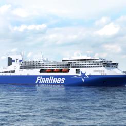 Grimaldi Group, där Finnlines ingår, beställer nio nya metanolfartyg för 1,3 miljarder. Foto: Finnlines