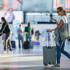 Prognosen för antalet passagerare till och från svenska flygplatser är satt till 14,6 miljoner passagerare. Foto: Transportstyrelsen