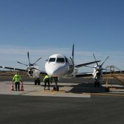 Från och med 12 juni pausas all flygtrafik mellan Örnsköldsvik och Arlanda. Foto: Örnsköldsviks kommun