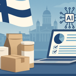 En nyhet är att företag inte längre behöver räkna ut förpackningarnas vikt manuellt. I stället kan rapporteringen baseras på antalet sålda produkter. Företag kan också skapa egna produktmodeller för olika förpackningstyper – från enskilda artiklar till pallar och sträckfilm. AI-genererad bild: Ej ett fotografi.
Upphovsrätt © Conventus