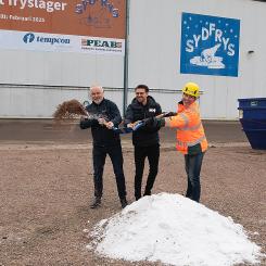 Dubblerad fryskapacitet hos Syd Frys i Hyllinge Foto: Transport Och Logistk