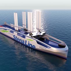 Fartyget Stena Futuro är ännu inte i produktion, men planeras att bli en del rederiets framtida fartygsflotta. Foto: Sten Line