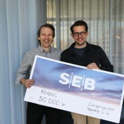 Kognic vinner priset som består av 50 000 kronor. Foto: Elina Maaranen/Göteborg & Co