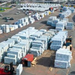 Totalt har man kapacitet att stuffa 180-200 containers i veckan. Foto: Göteborgs hamn
