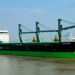 Bulkfartyget Haaga. Lånen är kopplade till finansieringen av ESL Shippings två bulkfartyg, Viiki och Haaga.  Foto:ESL Shipping