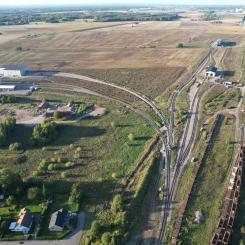 Hallsberg Rala har en yta på 26 000 kvadratmeter och 670 meter järnvägsspår. MSG Terminal hyr terminalen på 10 år för 2,6 mkr i årliga hyror och avgifter. Foto: Train Alliance