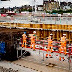 Tempot för HS2-projektets skala och fart under året 2023 innebar att byggarbetet nådde sin kulmen och arbetskraften toppade med ett rekordantal på 30 000. Foto: HS2