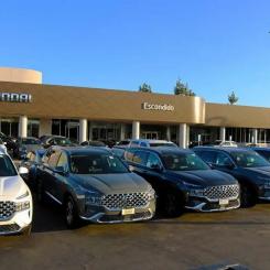 Hyundai Nexo bränslecellsfordon vid en bilhandlare i Kalifornien. Foto: Hyundai