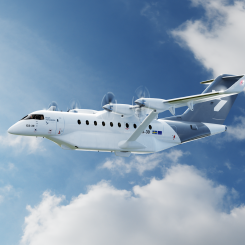 Projektet ”Electric Aviation and the effects of the Nordic Regions” ska utforska de möjliga effekterna av elektrisk luftfart för nordisk regional utveckling.
Illustration: Heart Aerospace
