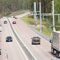 Sveriges första permanenta elväg byggs på E20 mellan Hallsberg och Örebro. Foto: Trafikverket