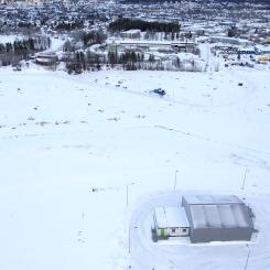 Skellefteå Droneport ligger 2 kilometer från Skellefteå stad. Foto: Skellefteå Science City