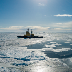 Sjöfartsverket har sex isbrytare: Ale, Atle, Frej, Ymer, Oden och Idun. Fotograf/Källa: André Haglund/Sjöfartsverket