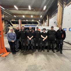 Malte Månsons team i Karlstads team. Foto: Malte Månson