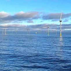 Kaskasi är RWE:s sjätte vindkraftpark utanför Tysklands kust. Foto: RWE