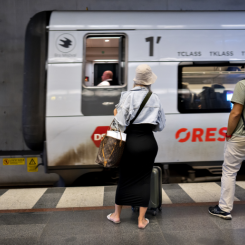Kollektivtrafiknämndens verksamhetsberättelse berättar bland annat att tågresandet slog rekord 2025. Fotograf/Källa: Skånetrfaiken