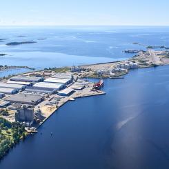 Umeå hamn. Foto: Kuehne+Nagel