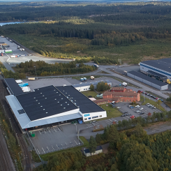 Trafikverkets nya centrallager kommer att uppföras öster om Nässjö kombiterminal. Bild: Nässjö Näringsliv