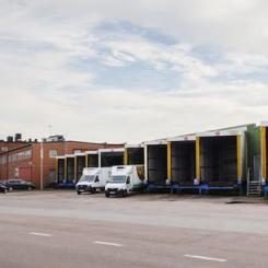 Fastigheten Olympiaden 15 i Helsingborg utvecklas med nya kyllager. Foto: Acrinova
