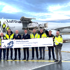 Lufthansa Cargos nya förbindelse transportera färskvaror från Norge direkt till Frankfurt. Foto: Lufthansa Cargo